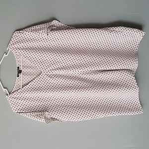 Hilary Radley Polka dot White, Dark Gray shirt